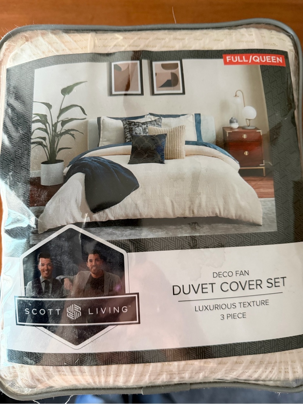 🛏️ Scott Living Deco Fan Duvet Cover Set – Full/Queen – NEW IN PACKAGE